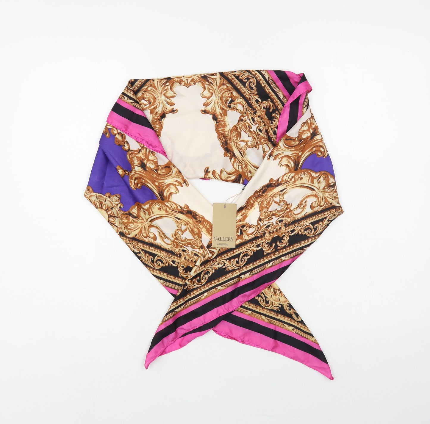 Gallery Womens Multicoloured Geometric Polyester Scarf