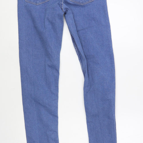 ESMARA Womens Blue Cotton Skinny Jeans Size 10 L31 in Regular Button