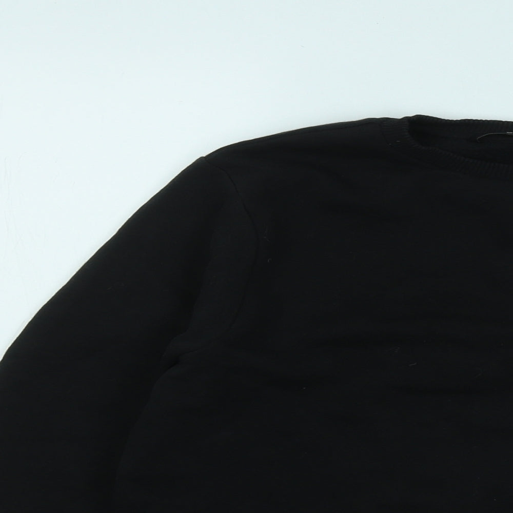 George Boys Black Cotton Pullover Sweatshirt Size 11-12 Years Pullover - BRKLYN