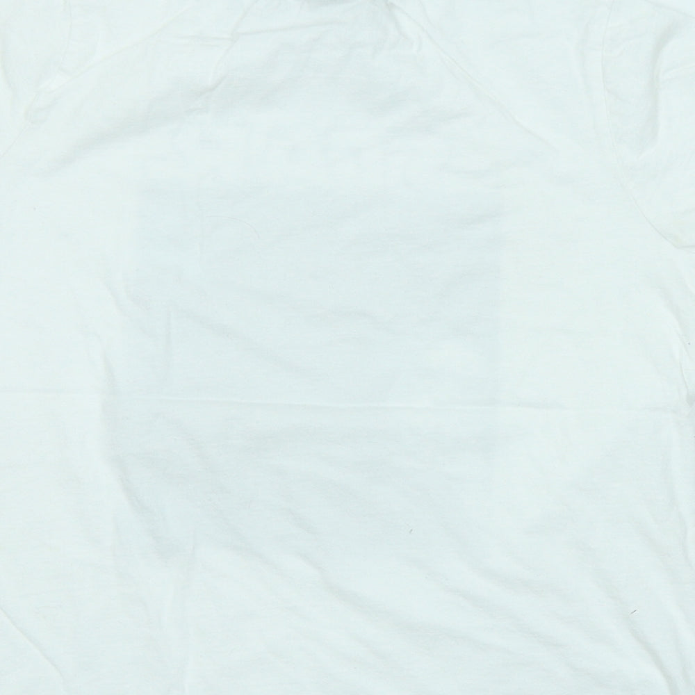 Primark Boys White Cotton Basic T-Shirt Size 11-12 Years Round Neck Pullover - Star Wars