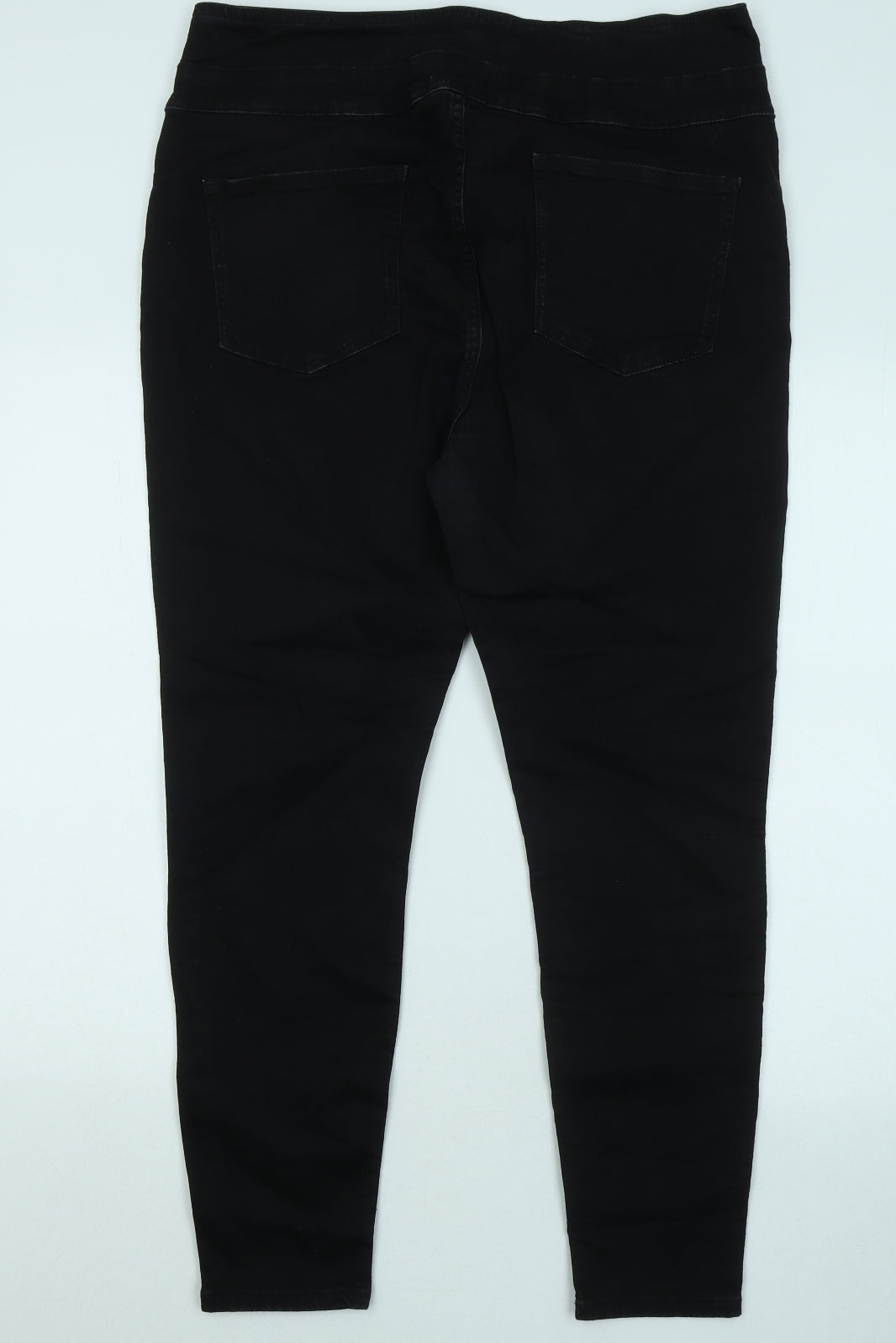 Very Womens Black Cotton Skinny Jeans Size 18 L26 in Regular Zip