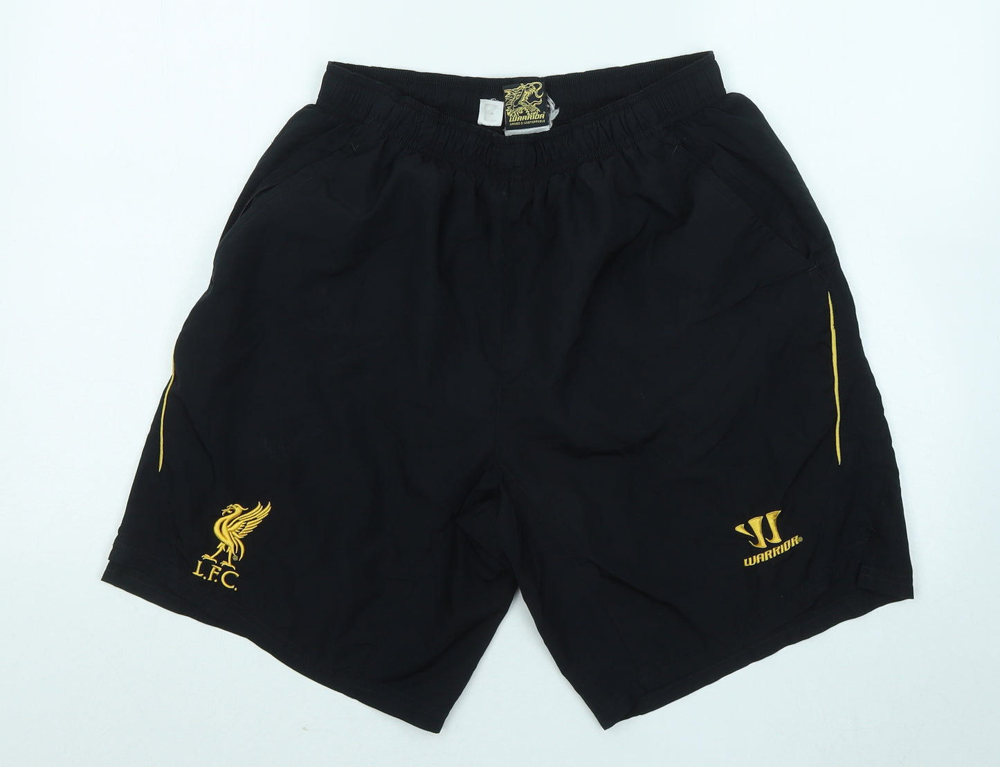 Warrior Mens Black Polyester Sweat Shorts Size L Regular - Liverpool FC