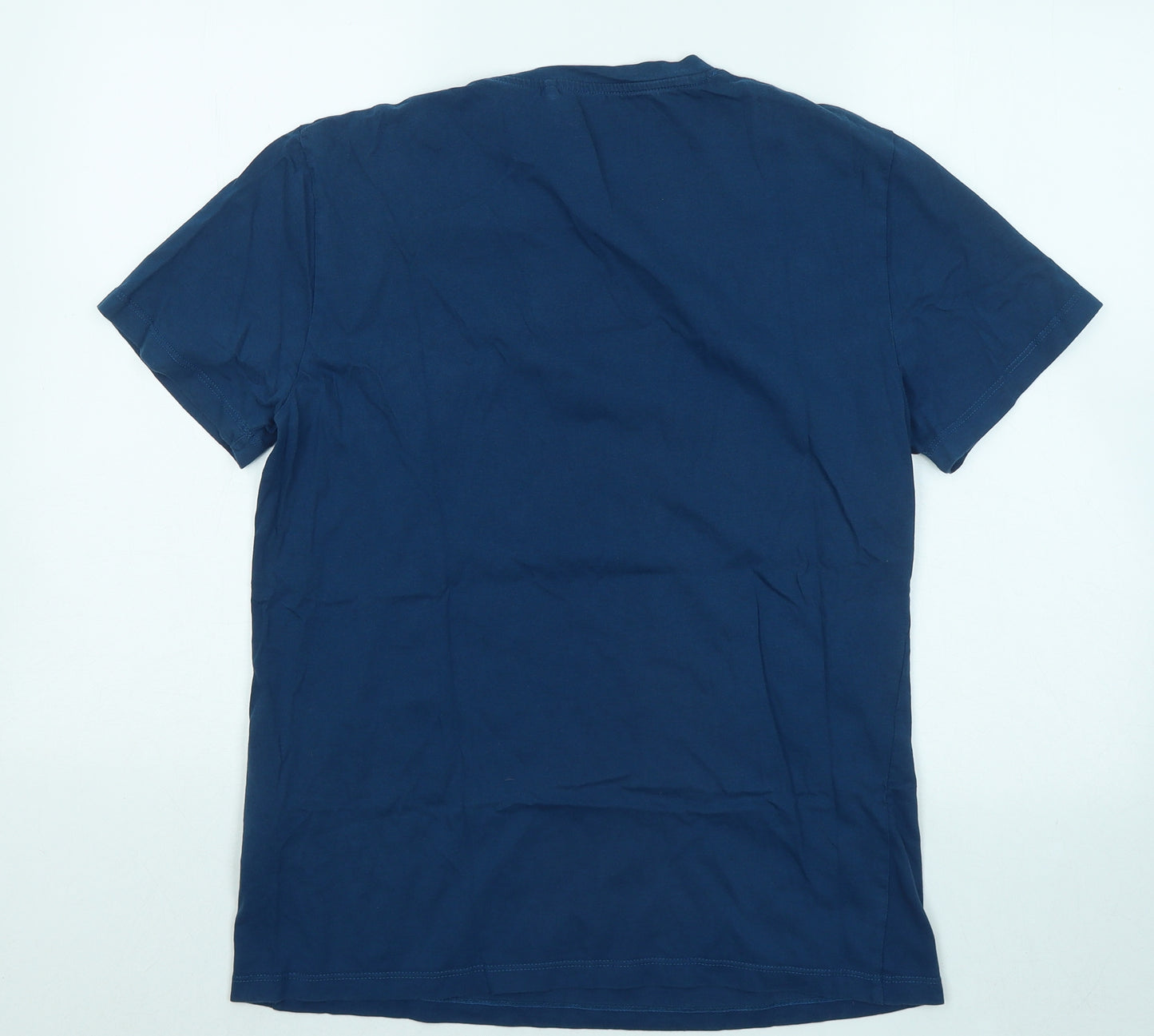 Craghoppers Mens Blue Cotton T-Shirt Size M Round Neck - Go Explore