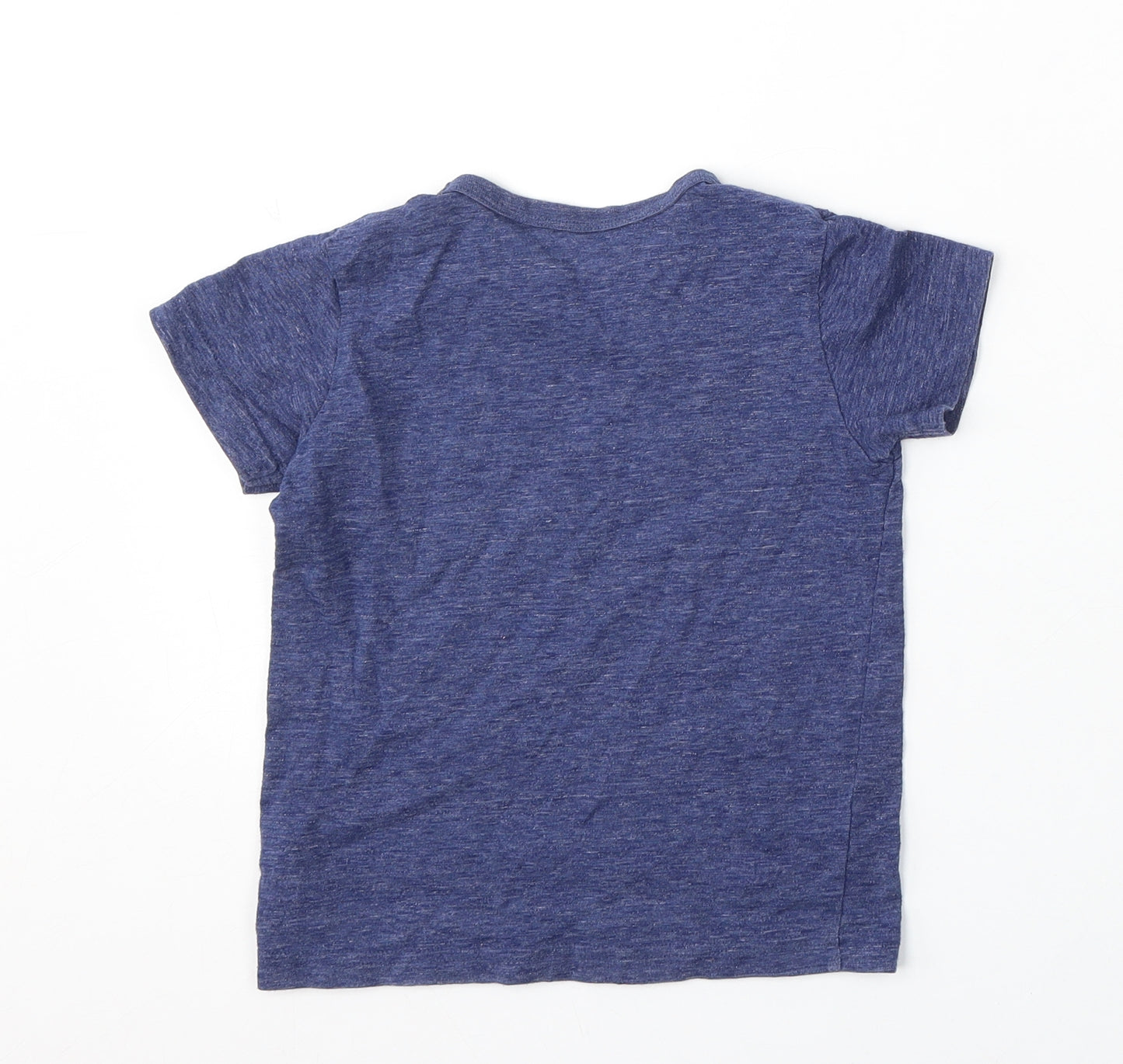 NEXT Boys Blue Cotton Basic T-Shirt Size 3-4 Years Round Neck - Robot