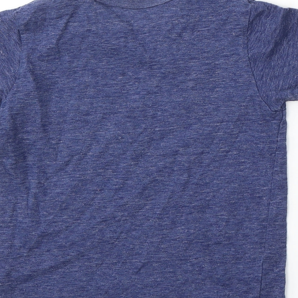 NEXT Boys Blue Cotton Basic T-Shirt Size 3-4 Years Round Neck - Robot