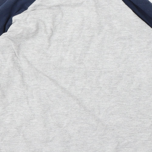 Dunnes Stores Boys Grey Cotton Basic T-Shirt Size 7 Years Round Neck - The One and Only