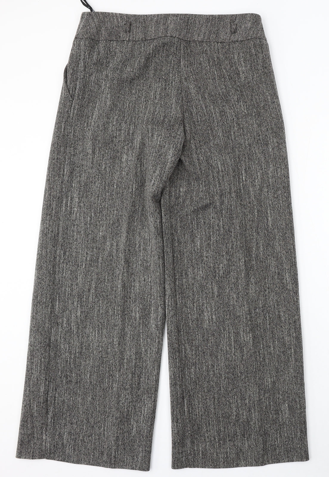 Atmosphere Womens Grey Polyester Trousers Size 12 L30 in Regular Button