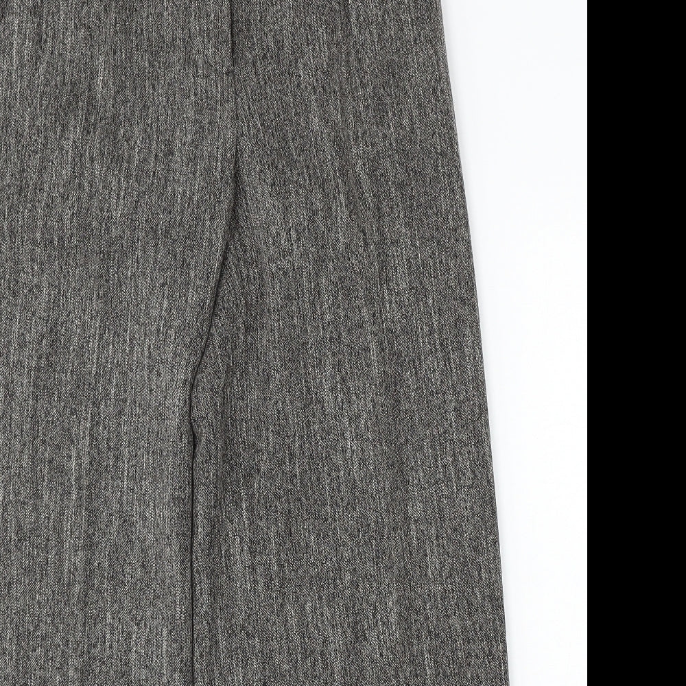 Atmosphere Womens Grey Polyester Trousers Size 12 L30 in Regular Button