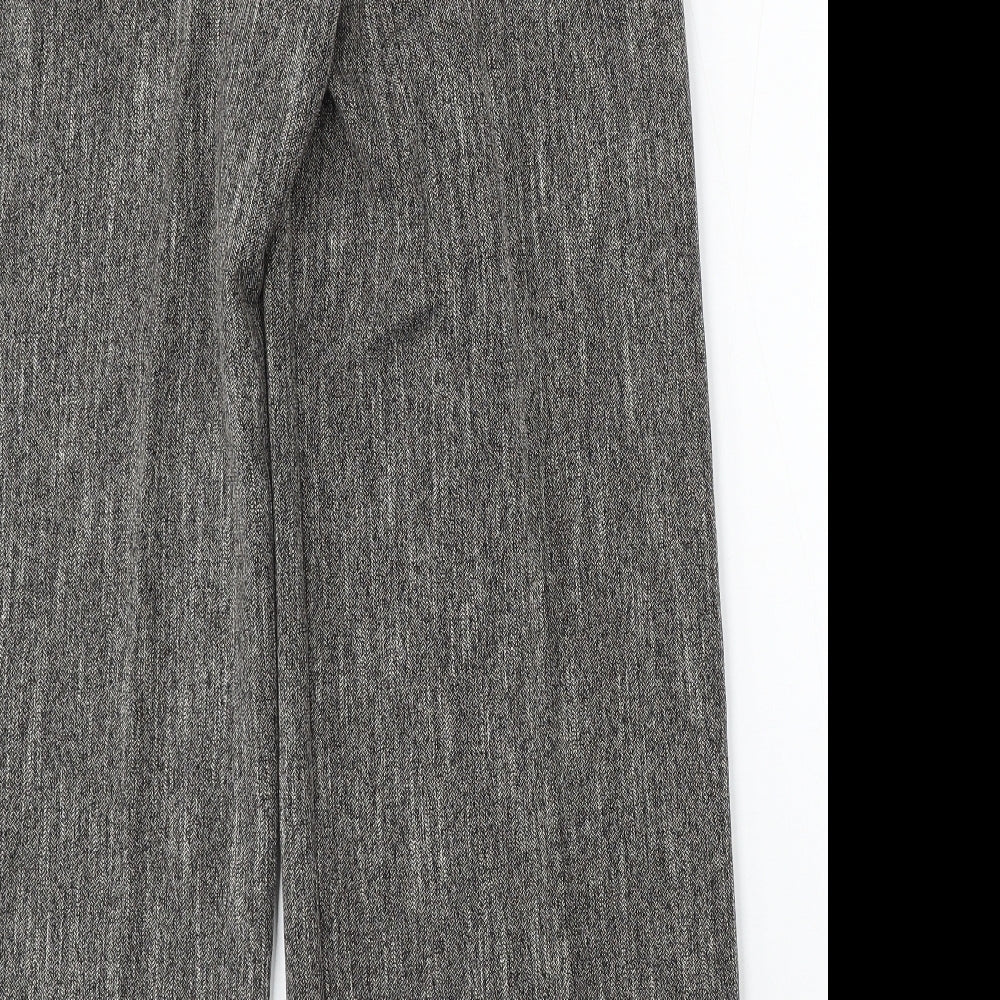 Atmosphere Womens Grey Polyester Trousers Size 12 L30 in Regular Button