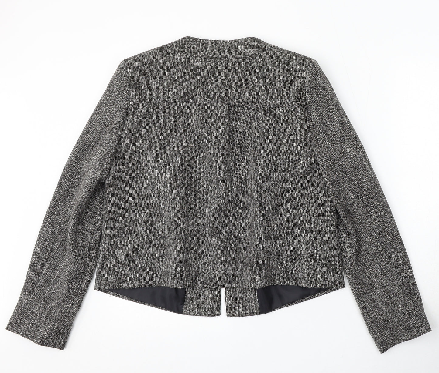 Atmosphere Womens Grey Polyester Jacket Blazer Size 12