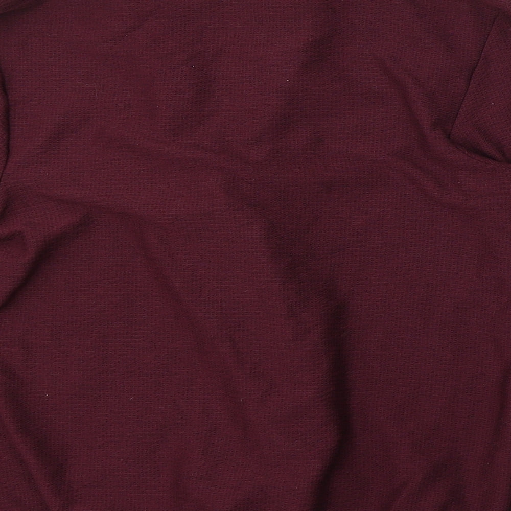Next Maternity Womens Purple V-Neck Polyester Pullover Jumper Size 10