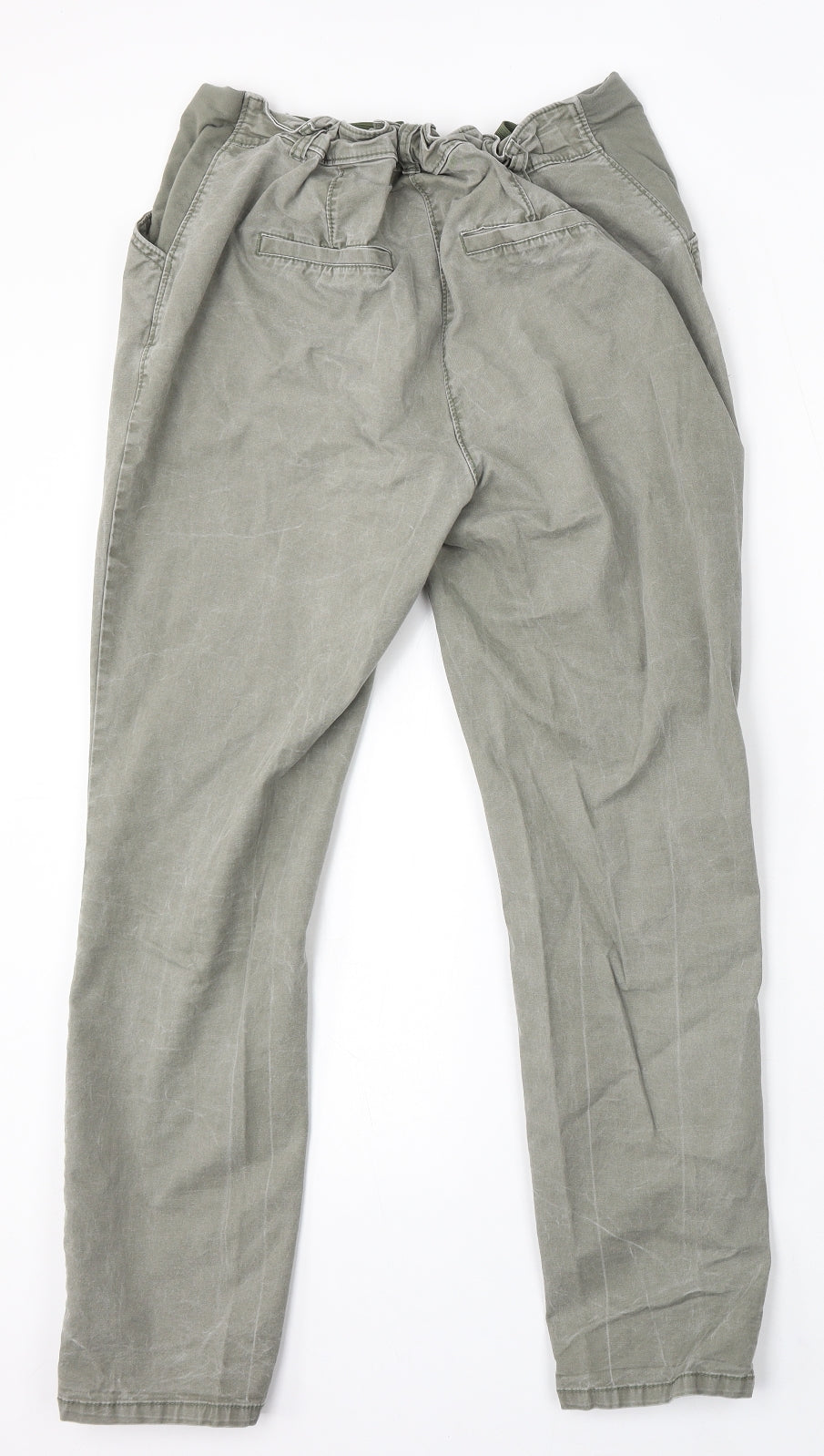 Next Maternity Womens Green Cotton Straight Jeans Size 10 L29 in Regular Button