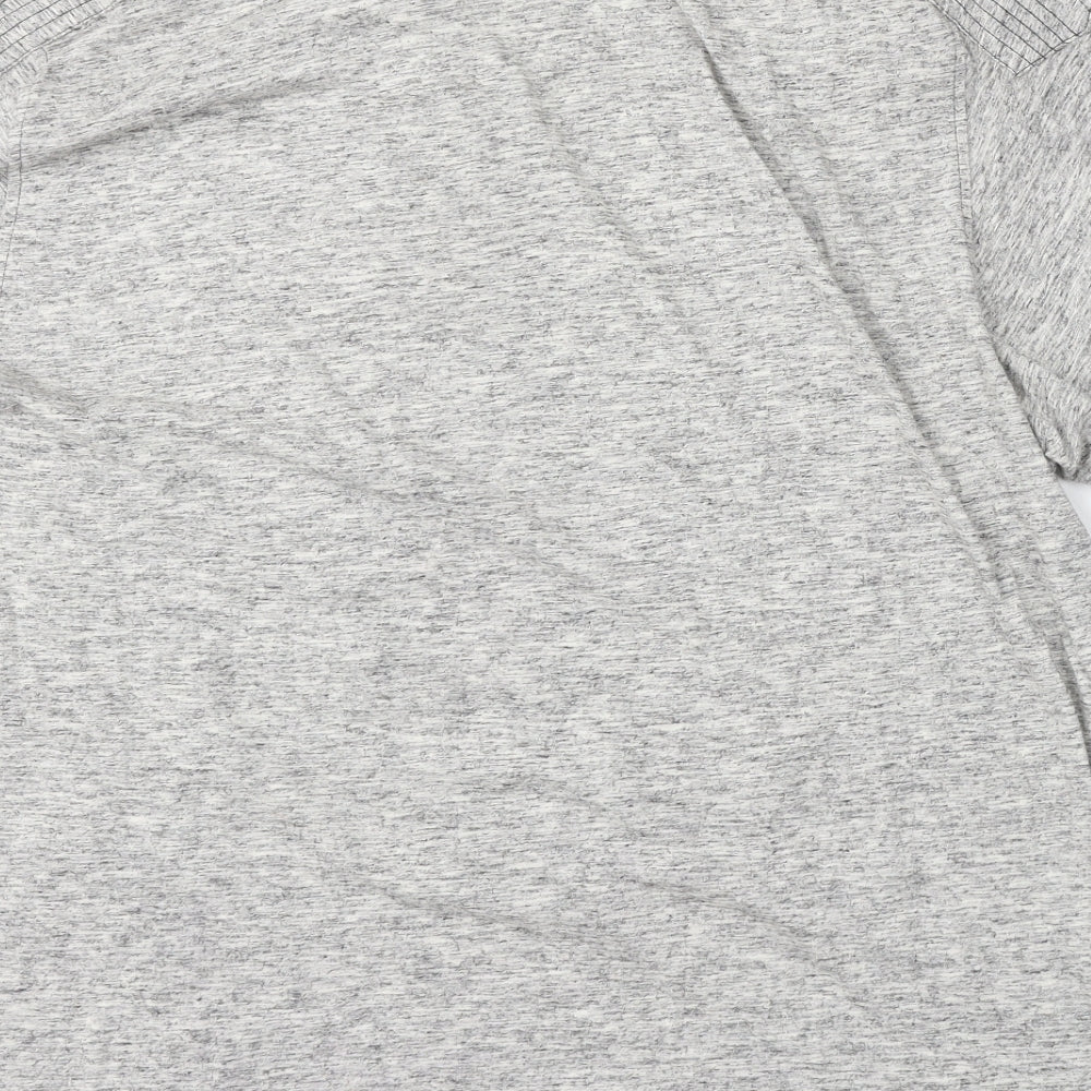 George Mens Grey Cotton Polo Size XL Collared Button