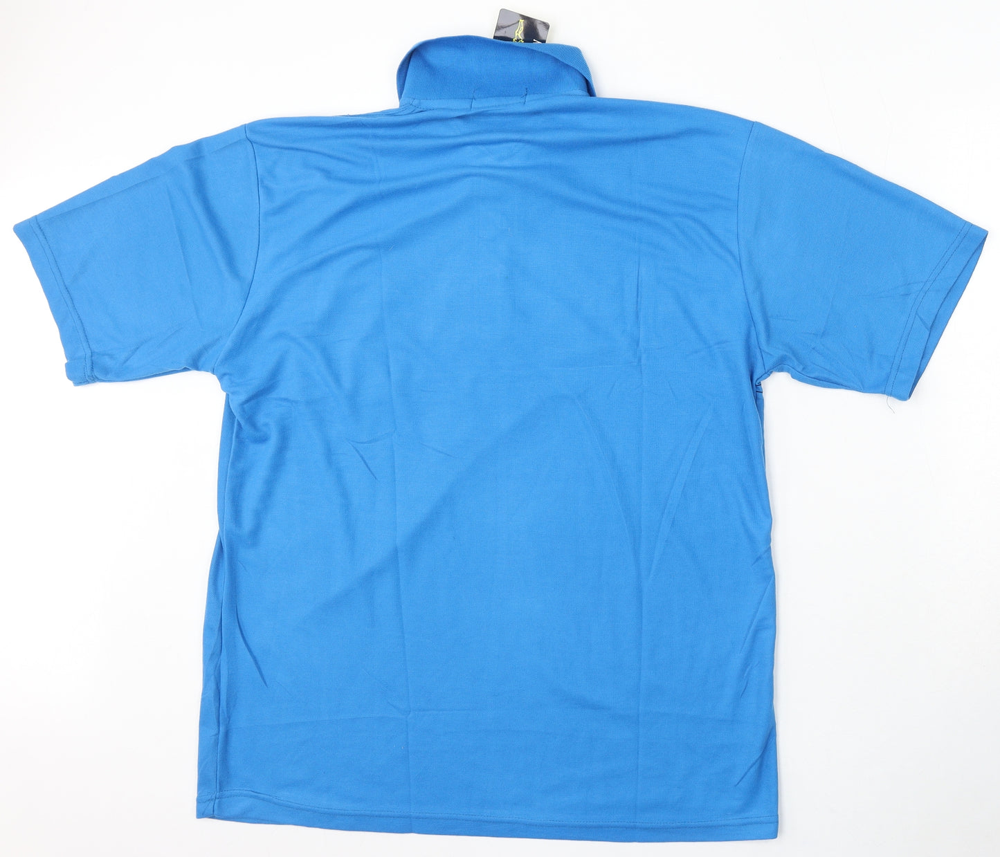 Moda Impression Mens Blue Cotton Polo Size 3XL Collared Button