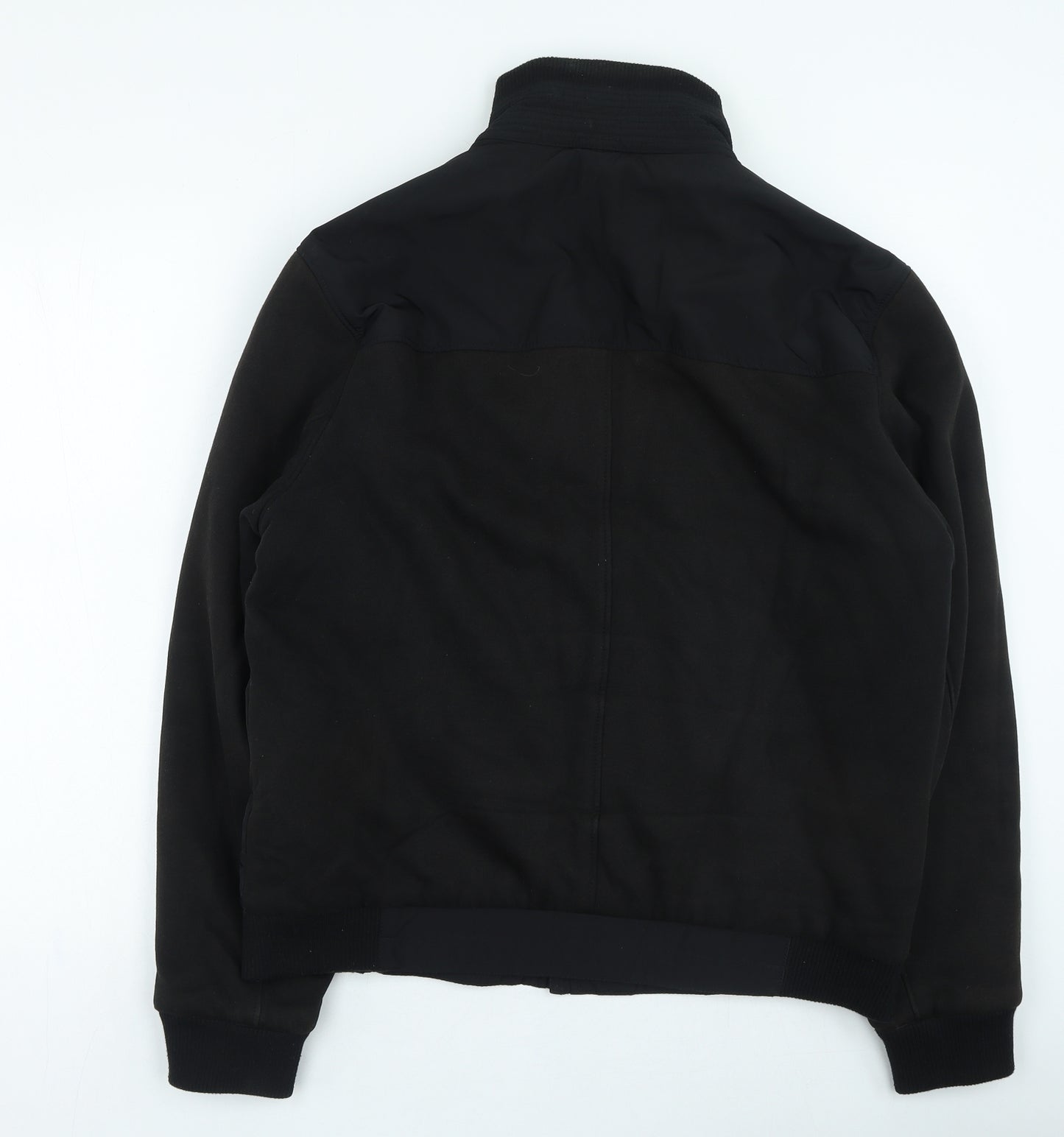 Marks and Spencer Mens Black Bomber Jacket Jacket Size M Zip