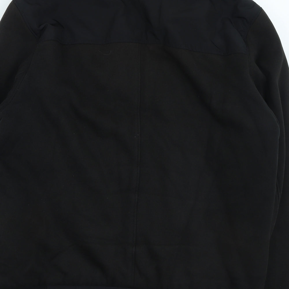 Marks and Spencer Mens Black Bomber Jacket Jacket Size M Zip