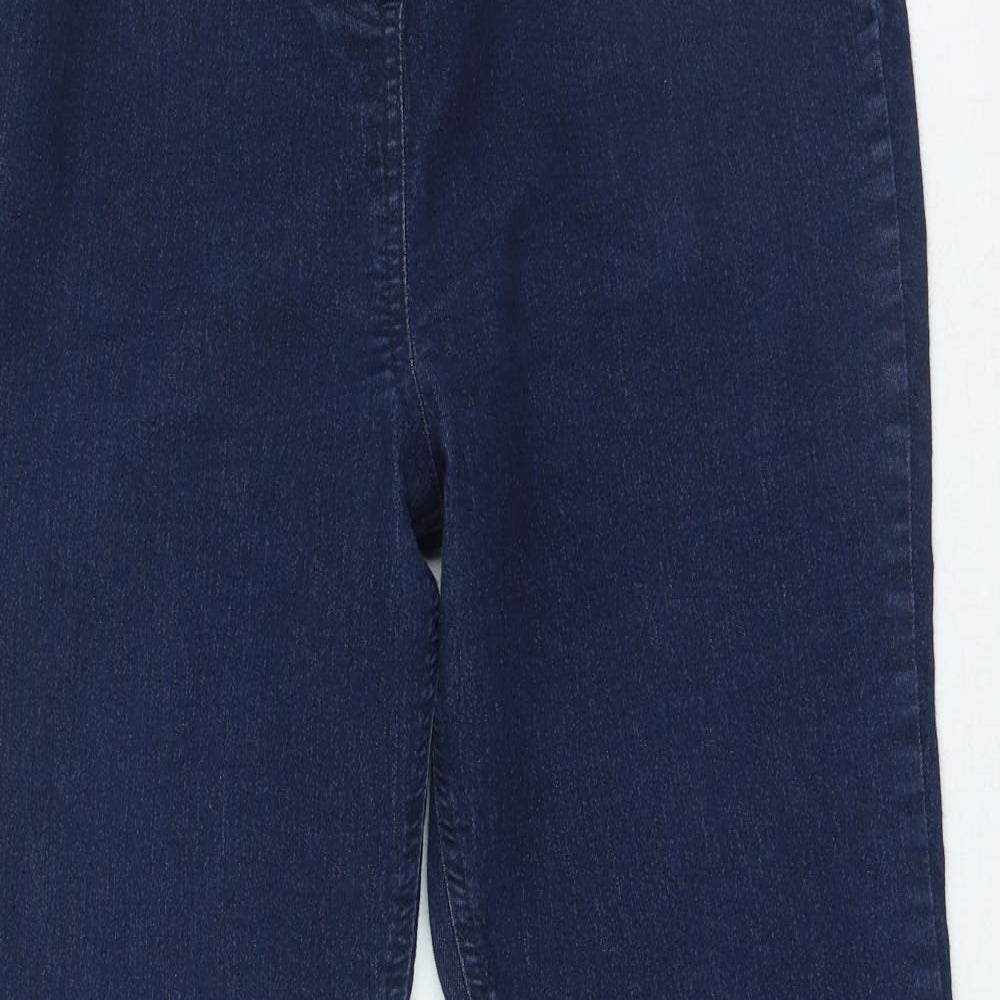 TU Womens Blue Cotton Jegging Jeans Size 16 L26 in Regular
