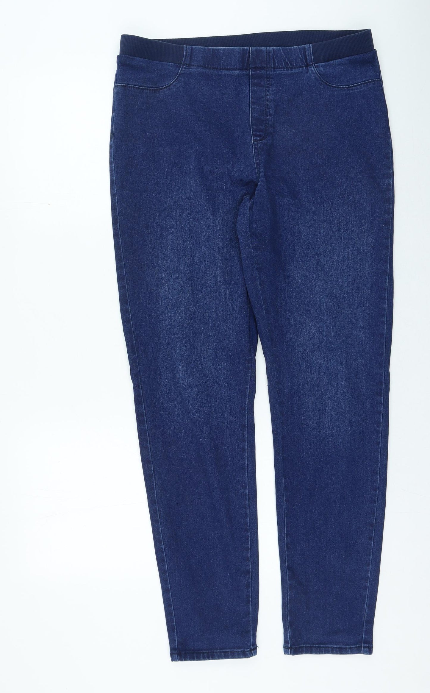 ESMARA Womens Blue Cotton Jegging Jeans Size 14 L26 in Regular