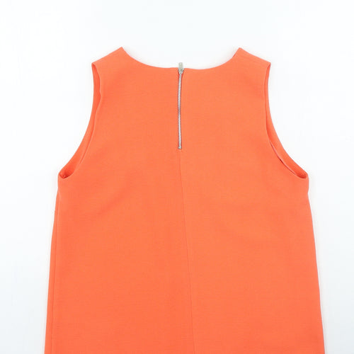 F&F Womens Orange Polyester Camisole Tank Size 12 Round Neck