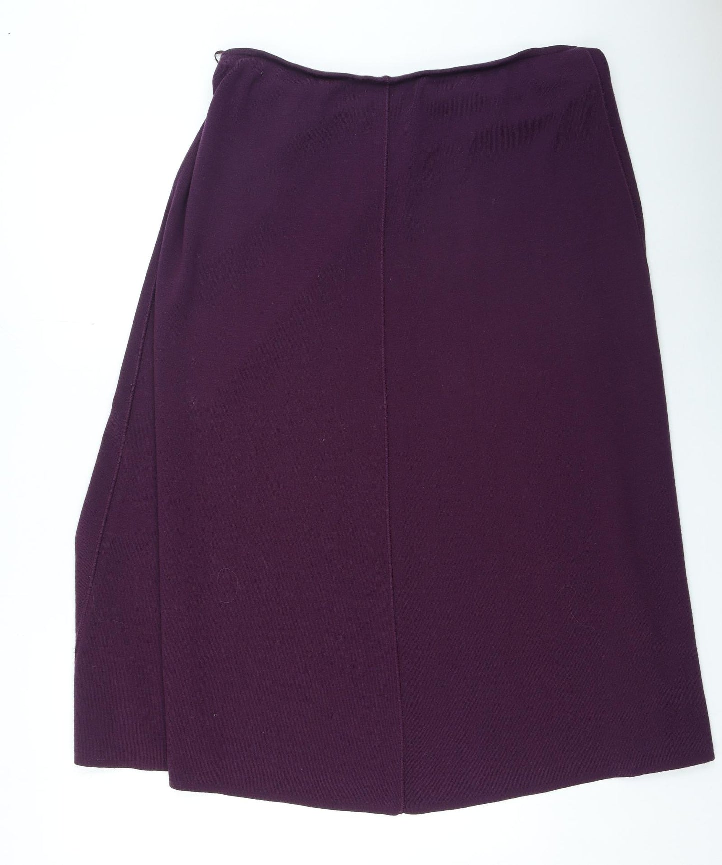 Marks and Spencer Womens Purple Acrylic A-Line Skirt Size 20