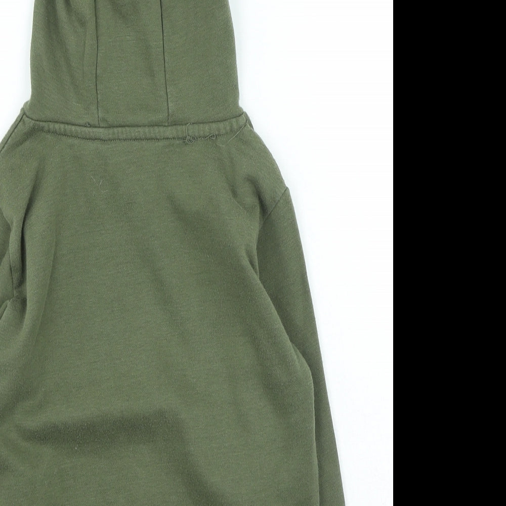 Dunnes Stores Boys Green Cotton Pullover Hoodie Size 6-7 Years Pullover - Dinosaur