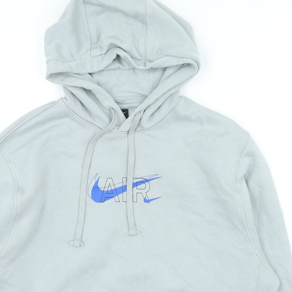 Nike Mens Grey Cotton Pullover Hoodie Size M