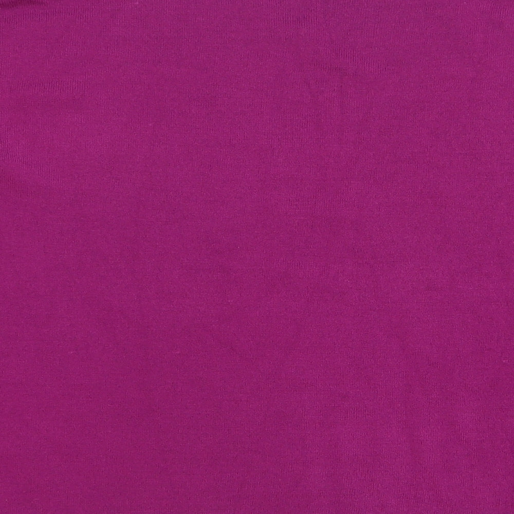 TU Womens Purple Boat Neck Acrylic Pullover Jumper Size 18