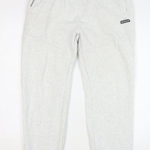 McKenzie Mens Grey Cotton Sweatpants Trousers Size 2XL L29 in Regular Drawstring