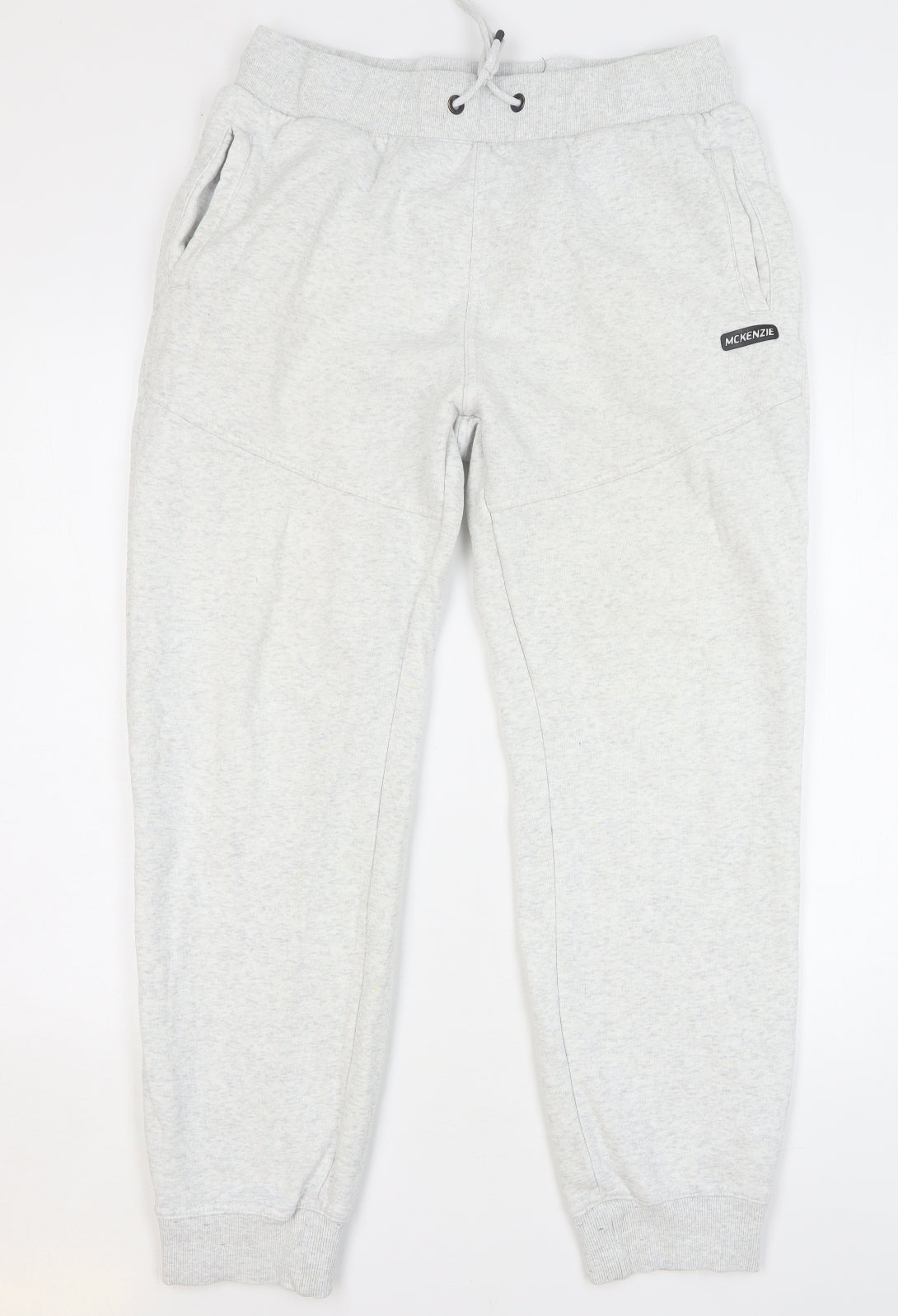 McKenzie Mens Grey Cotton Sweatpants Trousers Size 2XL L29 in Regular Drawstring