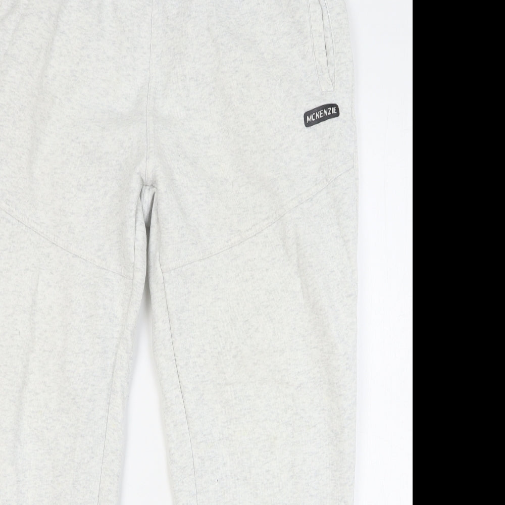 McKenzie Mens Grey Cotton Sweatpants Trousers Size 2XL L29 in Regular Drawstring