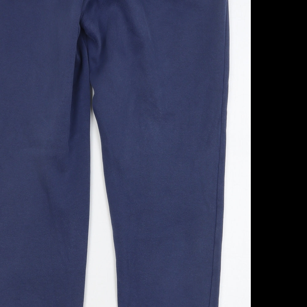 Converse Mens Blue Cotton Sweatpants Trousers Size XL L30 in Regular Drawstring
