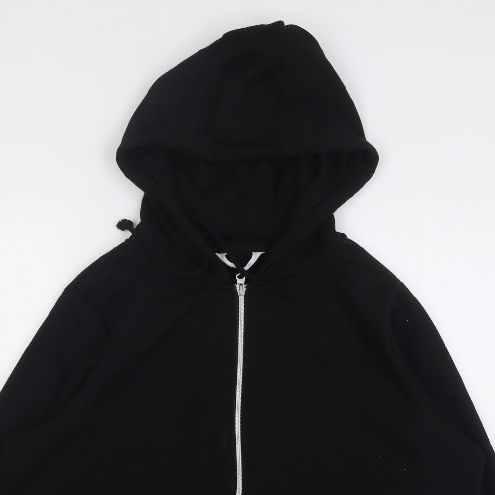 Primark Womens Black Polyester Full Zip Hoodie Size 18 Zip