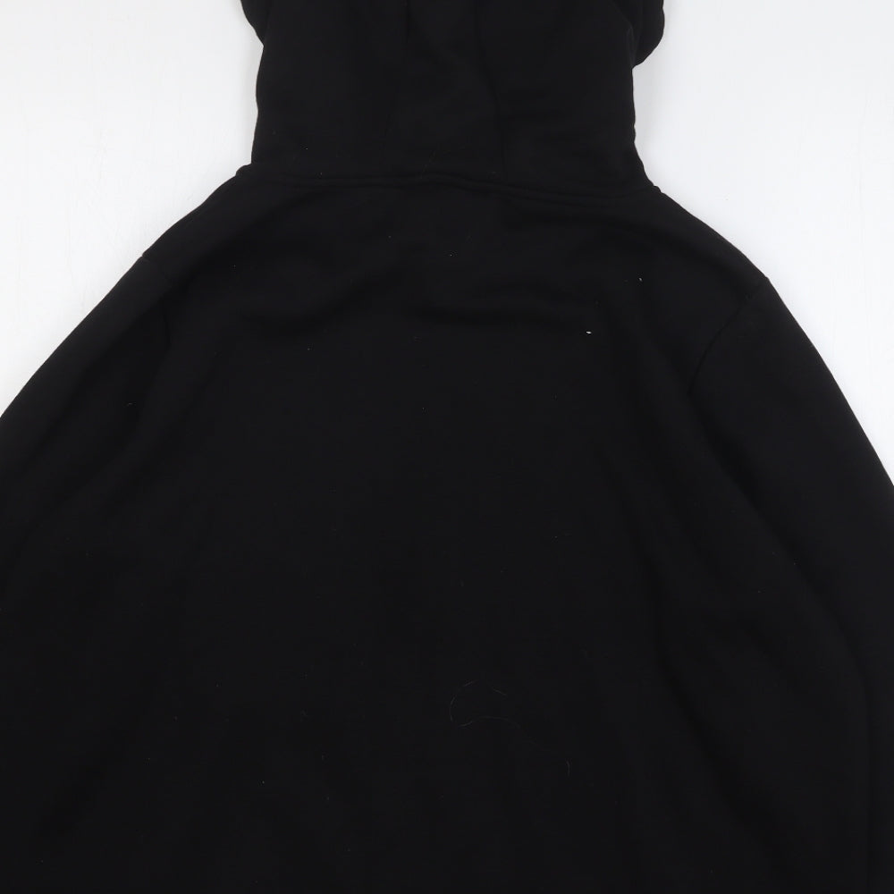 Primark Womens Black Polyester Full Zip Hoodie Size 18 Zip