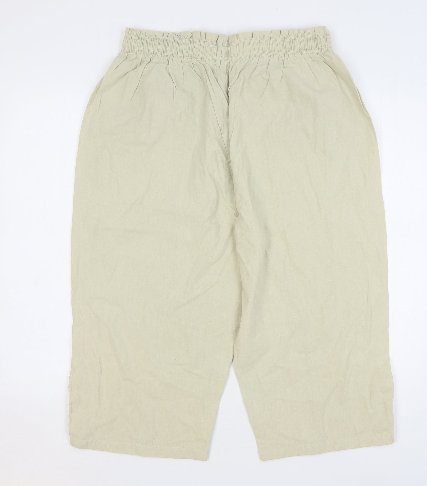 Selcuk Efes Womens Beige Cotton Chino Shorts Size 3XL L17 in Regular Drawstring