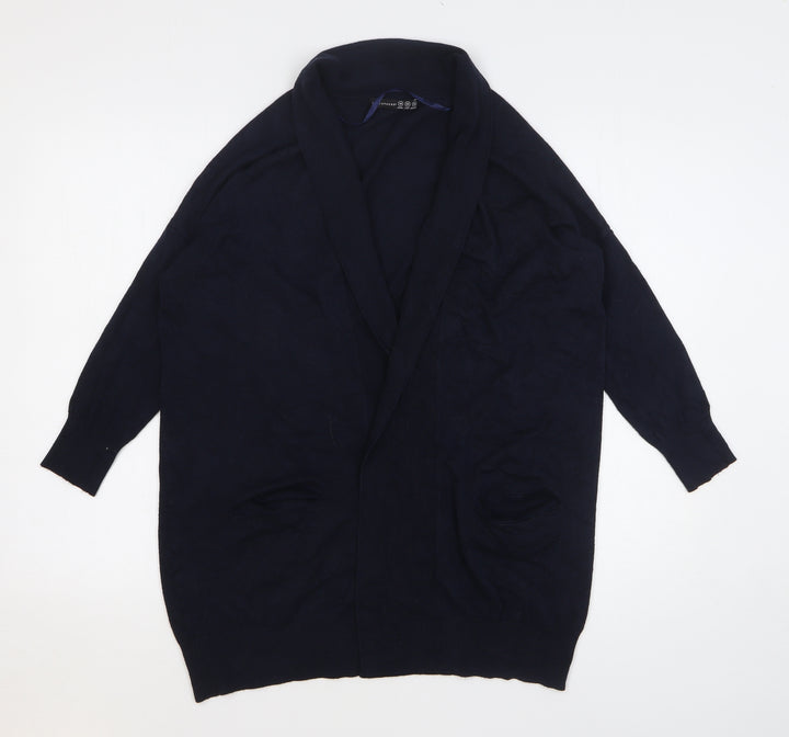 Atmosphere Womens Blue V-Neck Viscose Cardigan Jumper Size 10