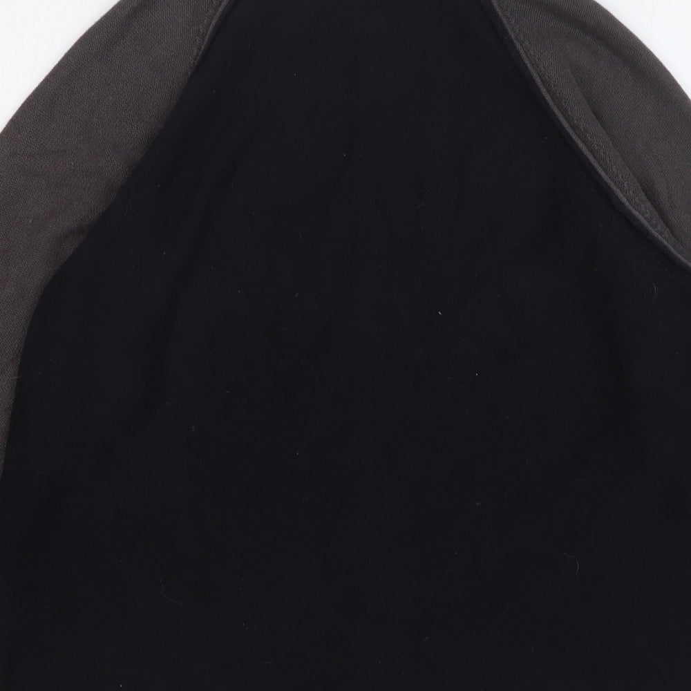 Kangol Mens Black Cotton Full Zip Sweatshirt Size S