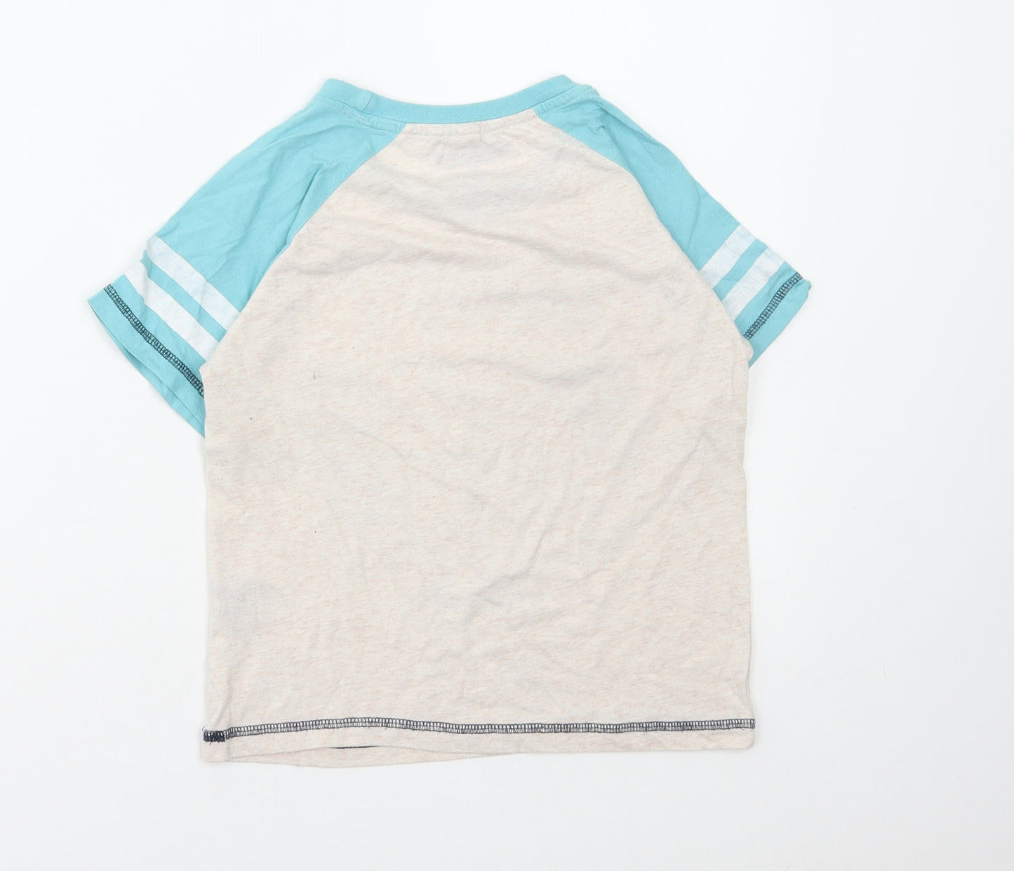 Disney Boys Multicoloured Cotton Basic T-Shirt Size 6-7 Years Round Neck Pullover - Disney Planes