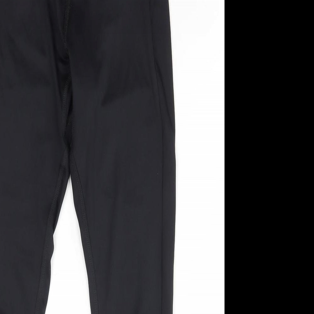 NEXT Girls Black Polyester Jogger Trousers Size 11 Years Regular Pullover - Legging