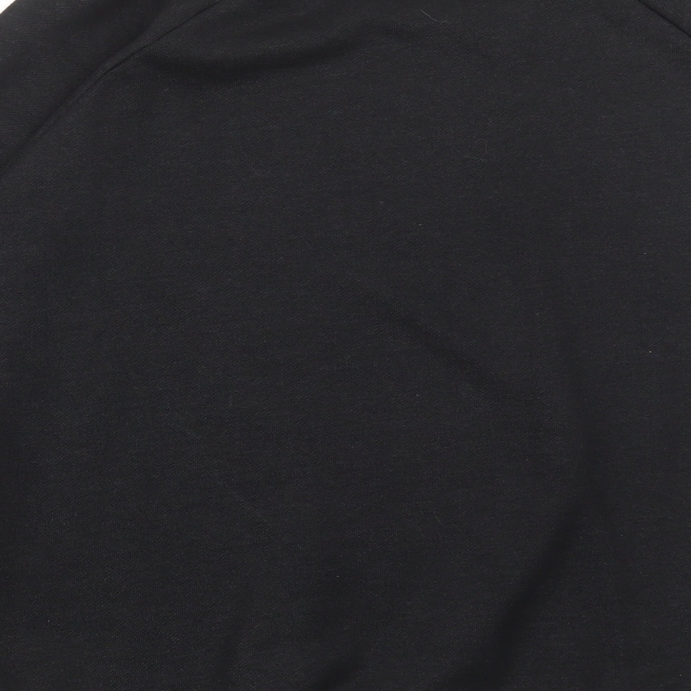 GUESS Womens Black Colourblock Polyester Pullover Sweatshirt Size L Pullover