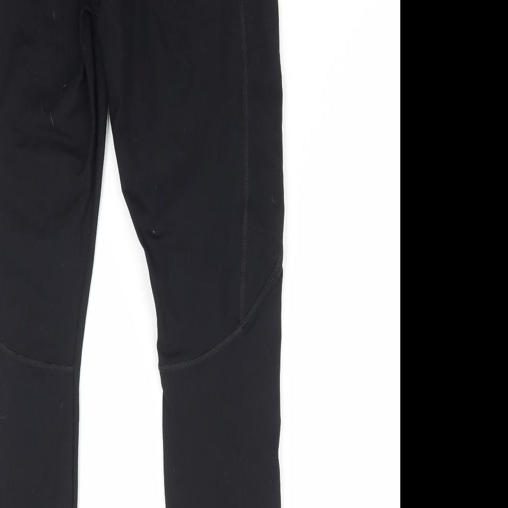 FOREVER 21 Womens Black Polyester Compression Leggings Size L L28 in Regular Pullover