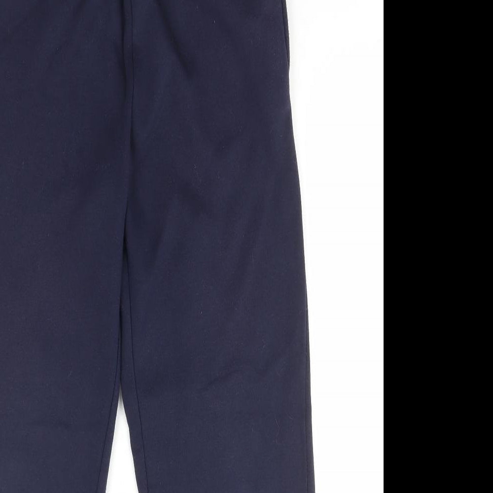 Trutex Womens Blue Polyester Jogger Trousers Size XS L27 in Regular Drawstring