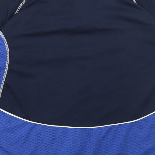 Kukri Mens Blue Polyester Basic T-Shirt Size 2XL Collared Pullover - Dungannon FC