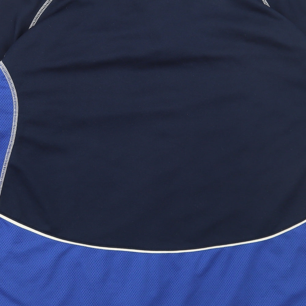 Kukri Mens Blue Polyester Basic T-Shirt Size 2XL Collared Pullover - Dungannon FC