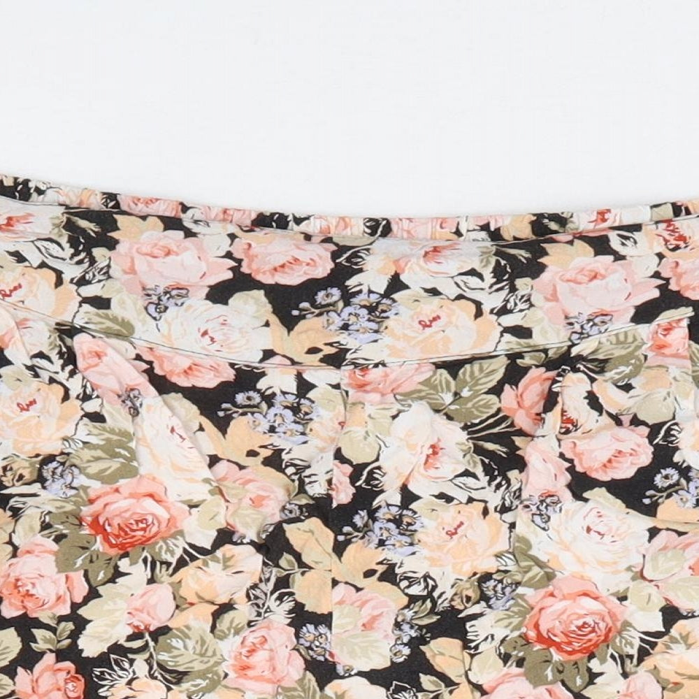 New Look Womens Multicoloured Floral Viscose Chino Shorts Size 12 L5 in Regular