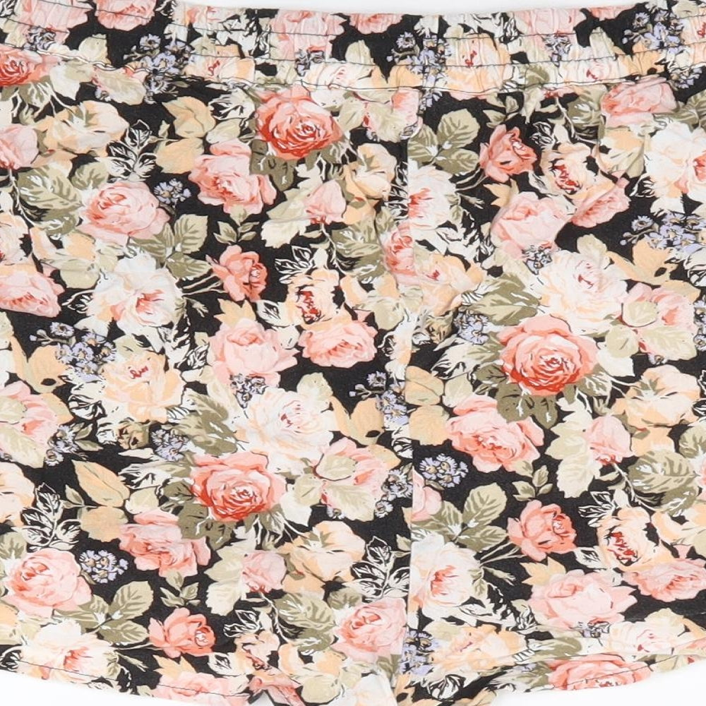 New Look Womens Multicoloured Floral Viscose Chino Shorts Size 12 L5 in Regular