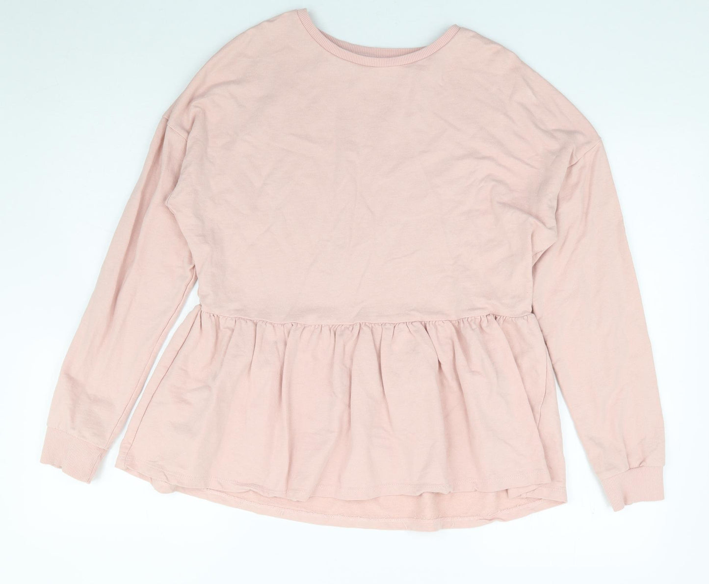 Papaya Womens Pink 100% Cotton Pullover Sweatshirt Size S Pullover - Smock