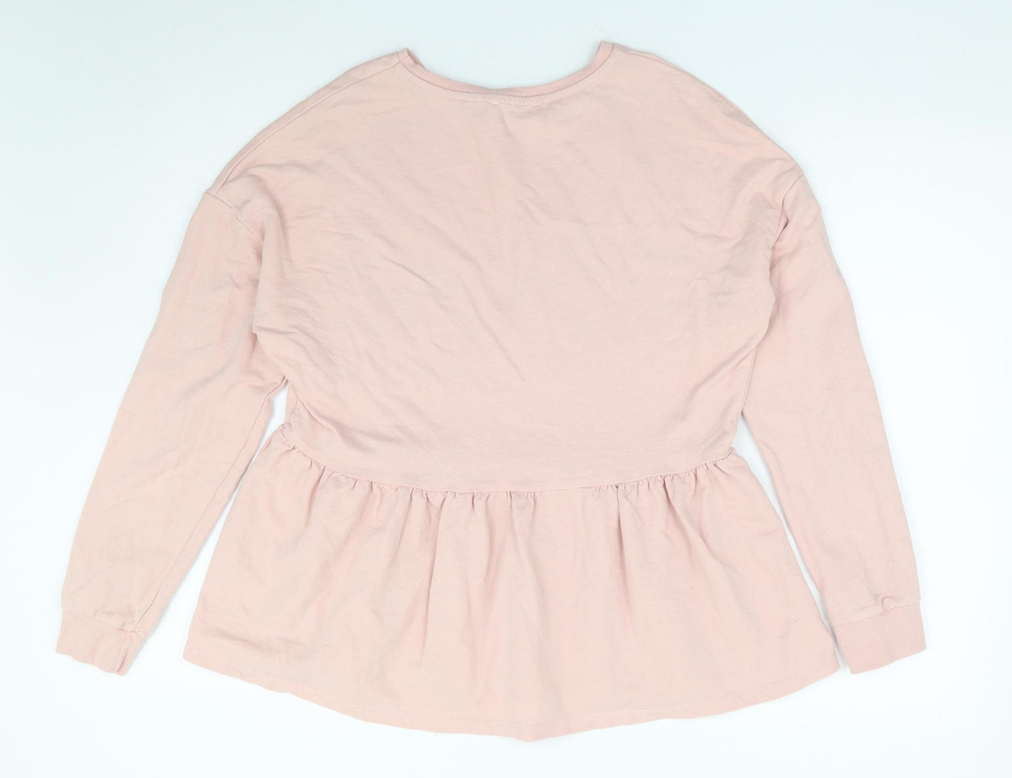 Papaya Womens Pink 100% Cotton Pullover Sweatshirt Size S Pullover - Smock