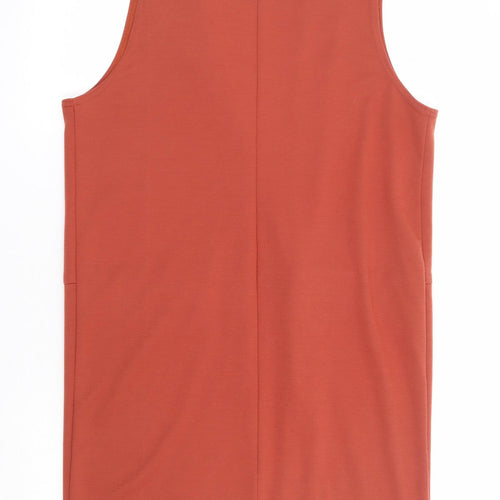 Parisian Collection Womens Orange Gilet Coatigan Size 12