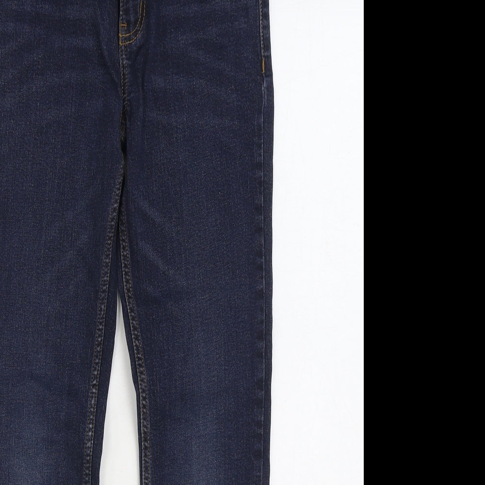 TU Boys Blue Cotton Straight Jeans Size 11 Years Regular Zip