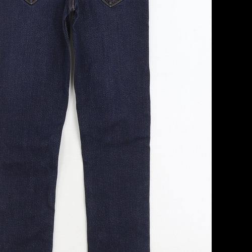 TU Boys Blue Cotton Straight Jeans Size 11 Years Regular Zip